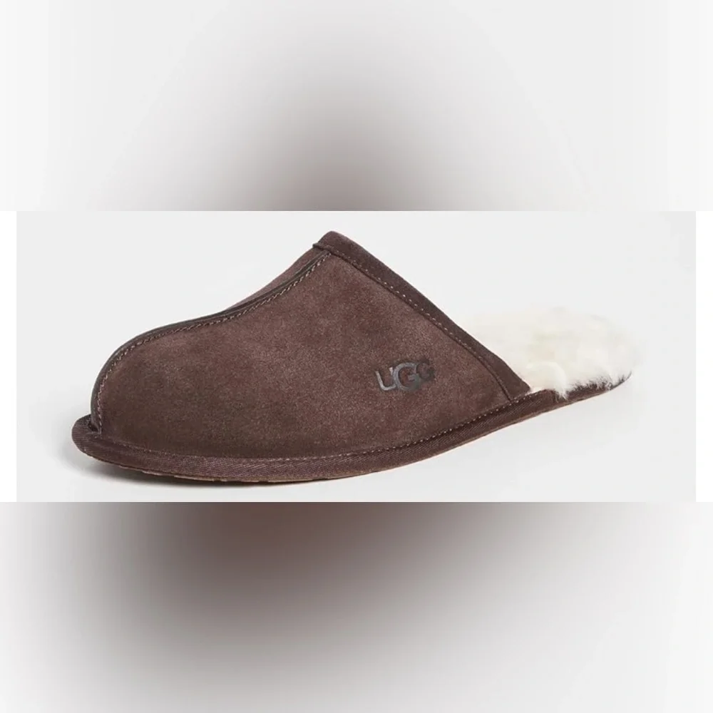 NEW- UGG Men's Scuff Logo Slipper SIZE:17  COLOR: Expresso